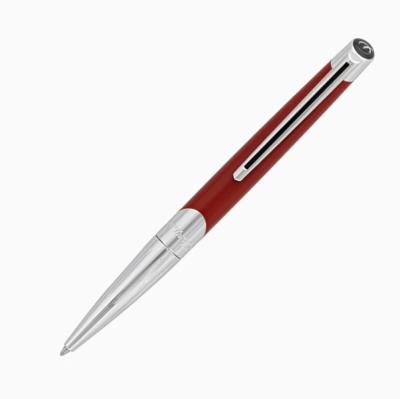 Stylo Bille Argenté et Rouge Dupont